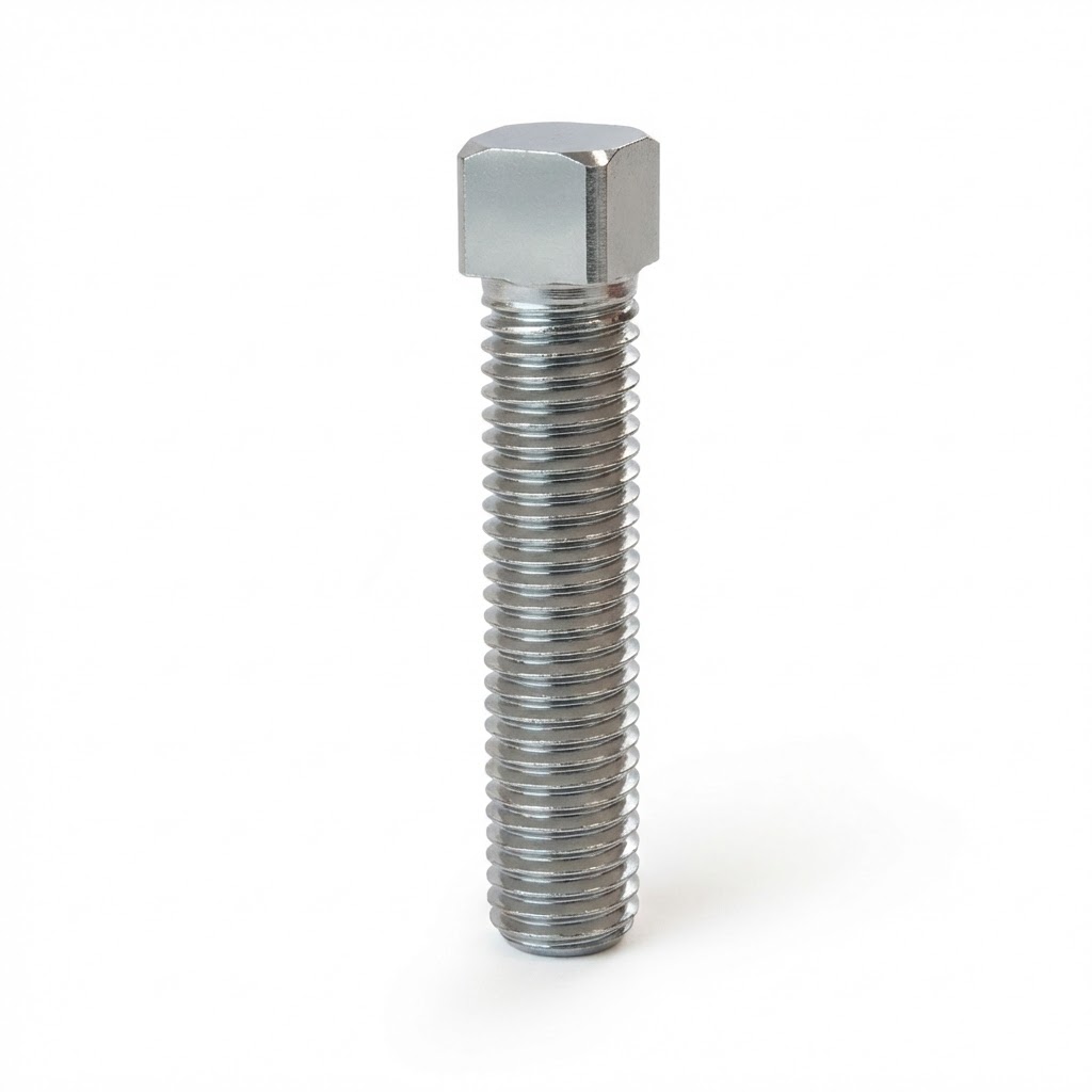 DIN 479 Kare Başlı Sabitleme Cıvataları – Silindirik Uçlu (Köpek Uçlu) Yüksek Mukavemetli Çelik